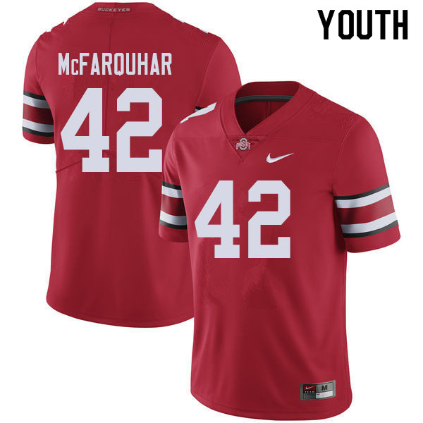 Youth #42 Lloyd McFarquhar Ohio State Buckeyes College Football Jerseys Sale-Red